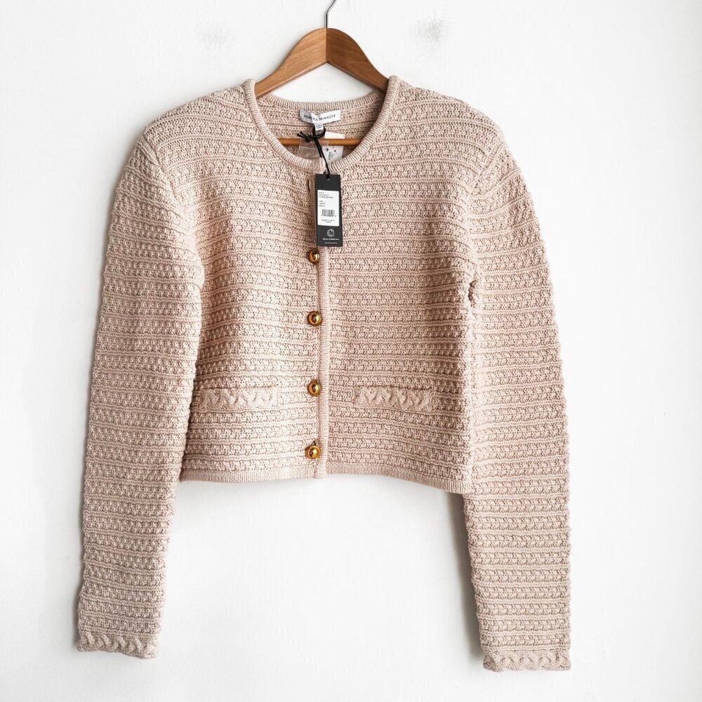 Rebecca Minkoff Light Beige Classic Cardogan Jacket L